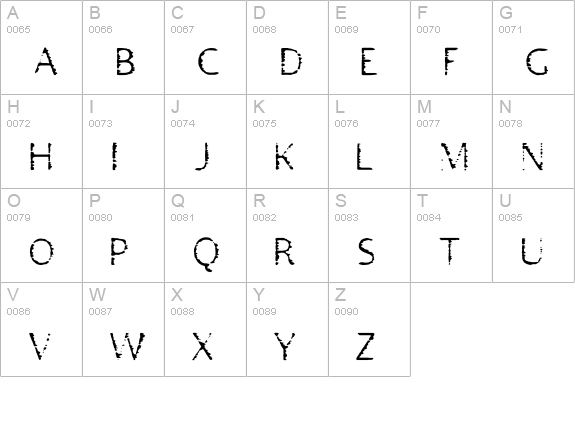 StinkyMovement-ShiftoGroovilato uppercase A-Z preview