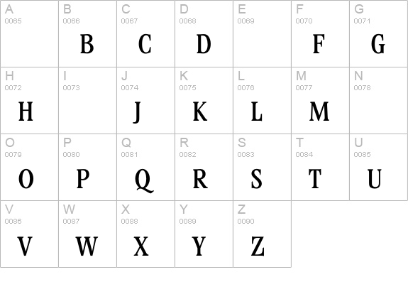 StirlingMedium uppercase A-Z preview