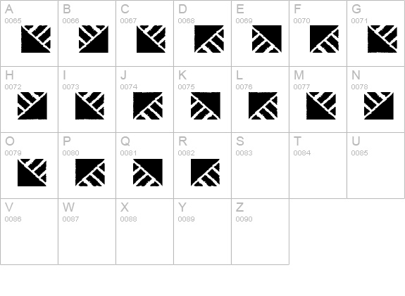 Stoned-MosaicOne uppercase A-Z preview