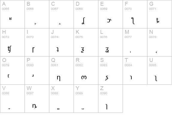 StoneSansPhonEF-MedPlus uppercase A-Z preview