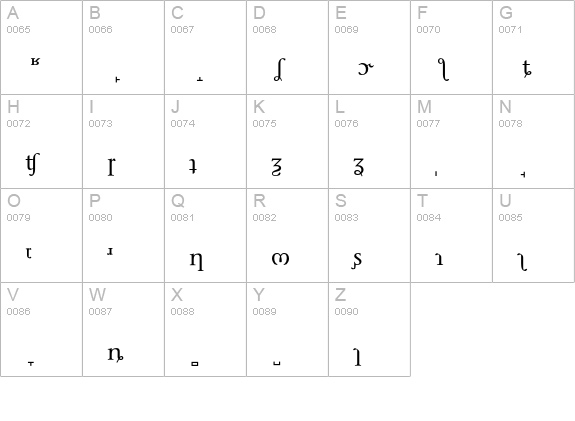 StoneSerifPhonEF-MedPlus uppercase A-Z preview