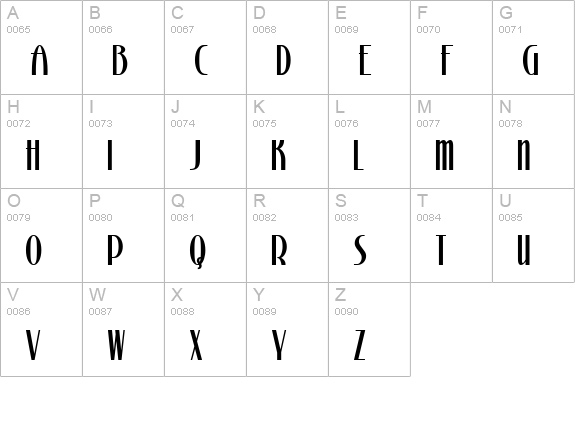 Stony Island NF uppercase A-Z preview