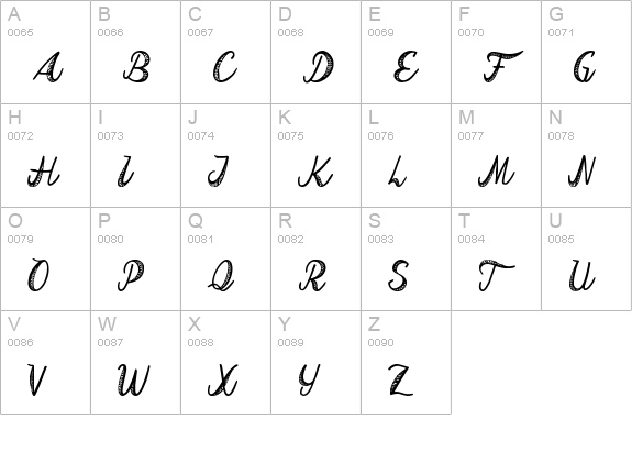 Stoon uppercase A-Z preview