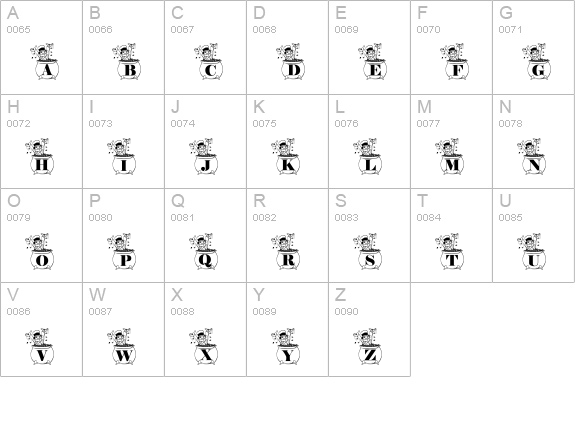 STPATS_KG uppercase A-Z preview