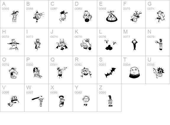 StrangeTypes uppercase A-Z preview