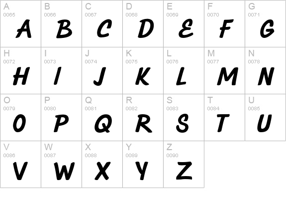 Strato Medium uppercase A-Z preview