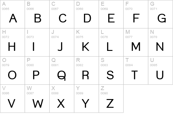Street Corner uppercase A-Z preview