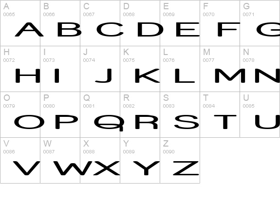 Street Corner HyperExtend uppercase A-Z preview