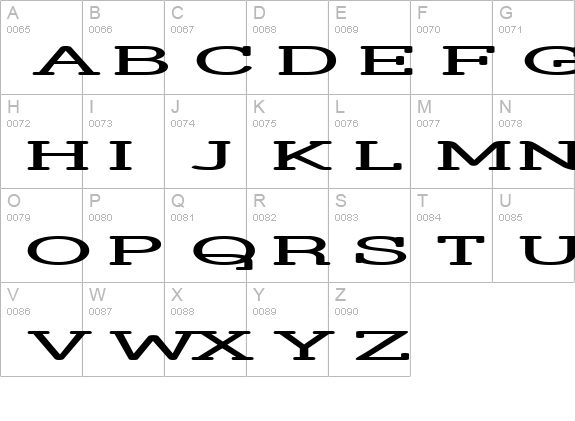 Street Corner Slab HyperExtend uppercase A-Z preview
