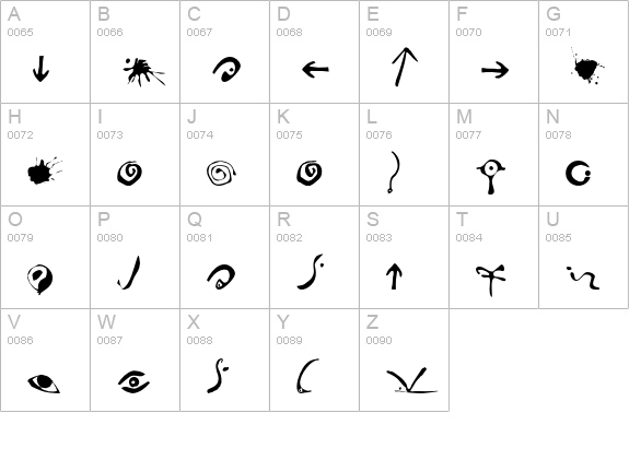 STROKE-Off uppercase A-Z preview