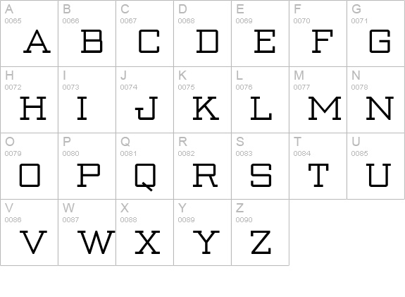 Strongman_Bold-Bold uppercase A-Z preview