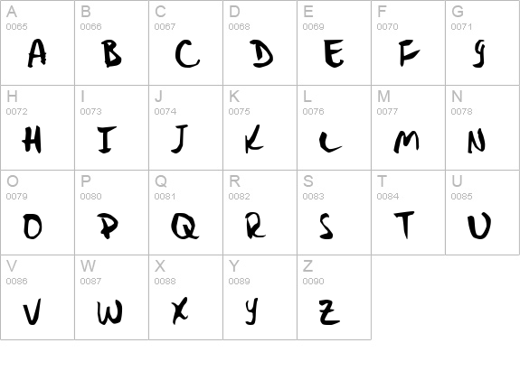Stryka uppercase A-Z preview