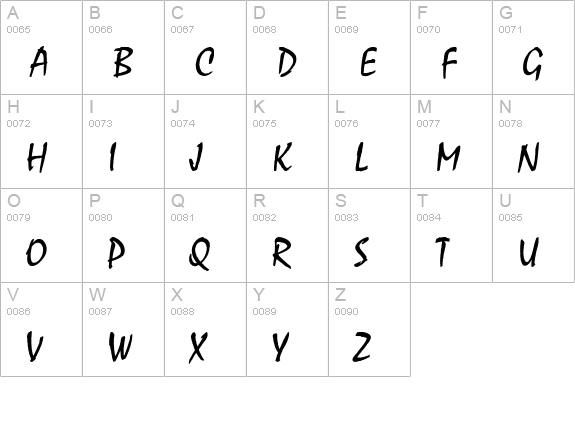 Stucco Normal uppercase A-Z preview