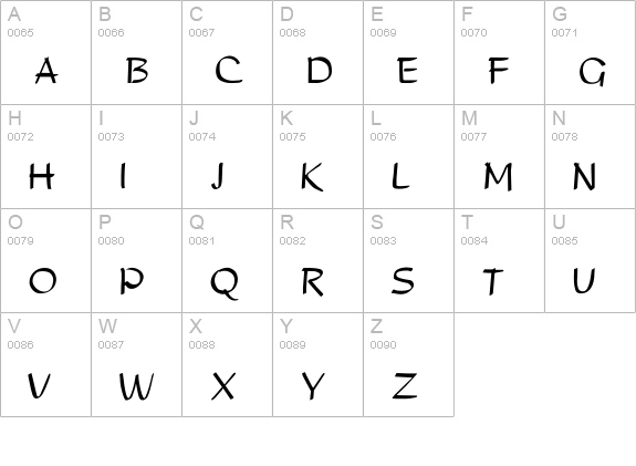 Studio uppercase A-Z preview