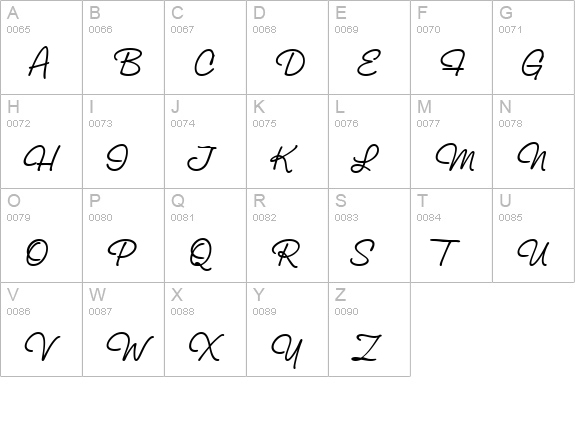 Studio Script ICG uppercase A-Z preview