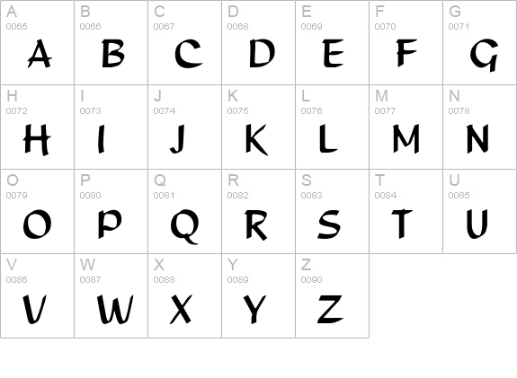 StudioBold uppercase A-Z preview