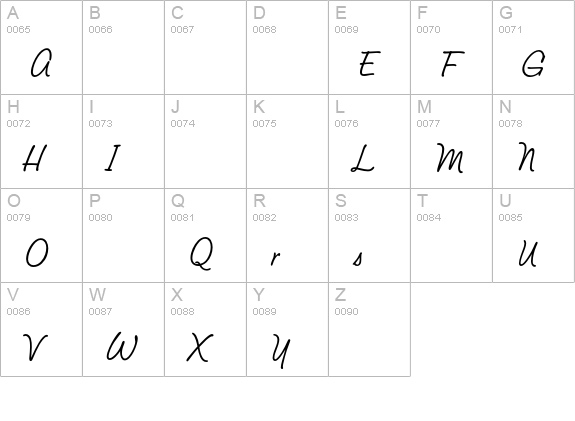 StudioScriptEF-Alternative uppercase A-Z preview