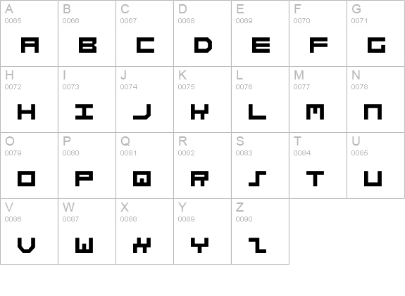 Stuntman uppercase A-Z preview