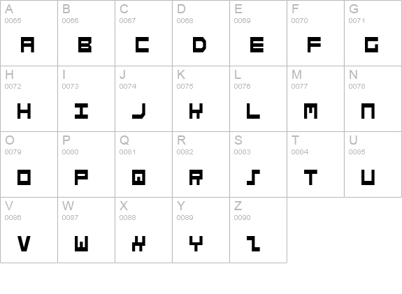 Stuntman Condensed uppercase A-Z preview