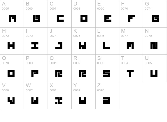 Styl-Regular uppercase A-Z preview
