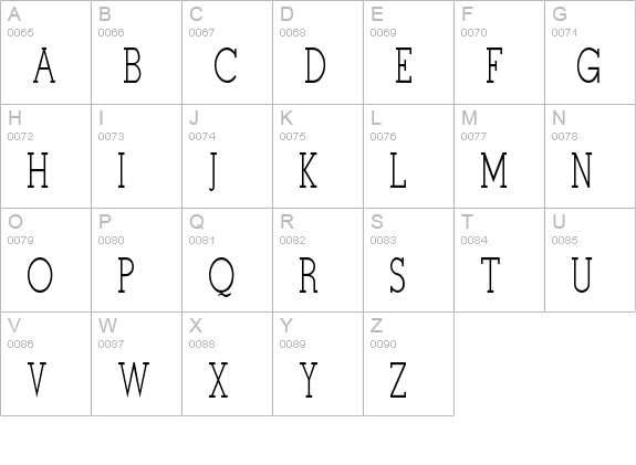 Stymie-Light uppercase A-Z preview
