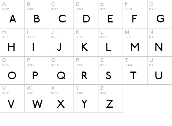 SubwayLondon uppercase A-Z preview