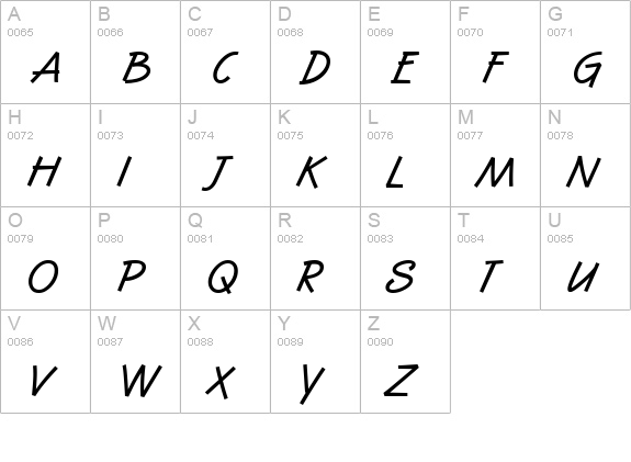 SuccotashHmkBold uppercase A-Z preview