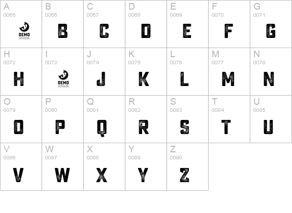 Sucrose Bold Two DEMO uppercase A-Z preview
