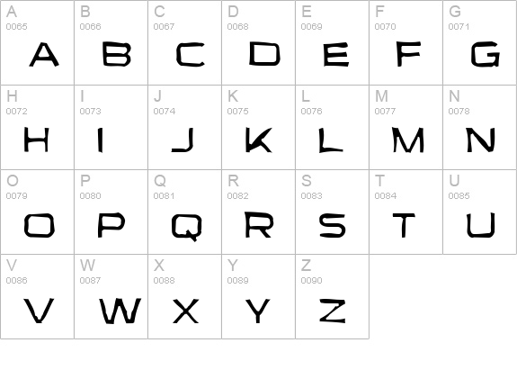 Sui Generis Gaunt uppercase A-Z preview