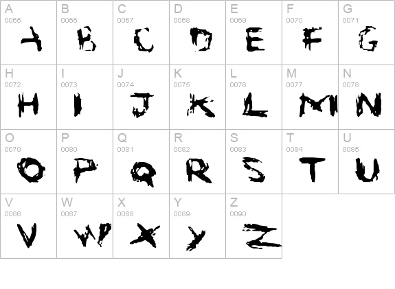 Suicide uppercase A-Z preview