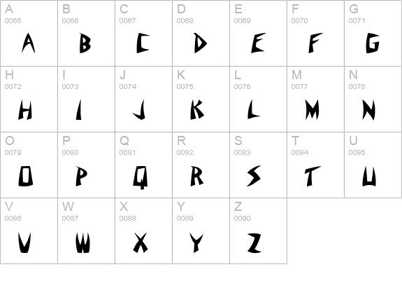 Suitribe Venice Style uppercase A-Z preview