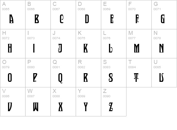 Sultan Cafe PERSONAL USE uppercase A-Z preview