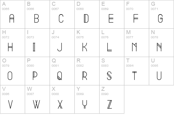 Summer uppercase A-Z preview