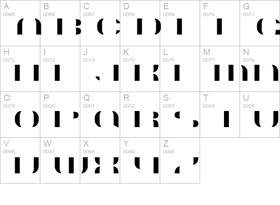 Suncatcher Fill uppercase A-Z preview