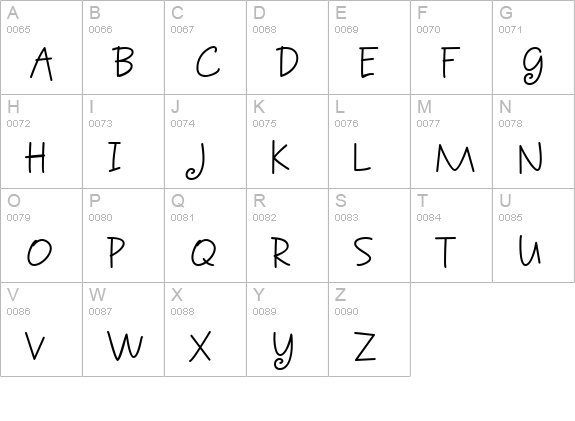 Sunnydale uppercase A-Z preview
