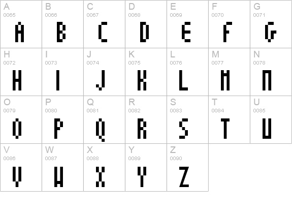 Super Fine P uppercase A-Z preview