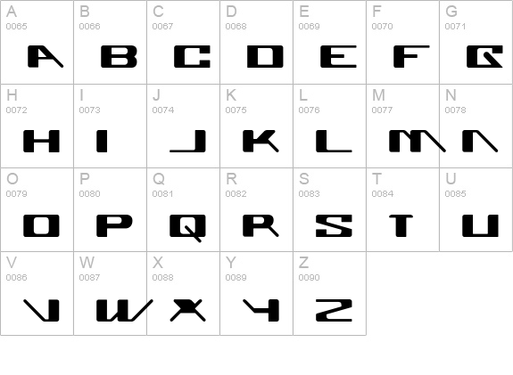 Superglue uppercase A-Z preview