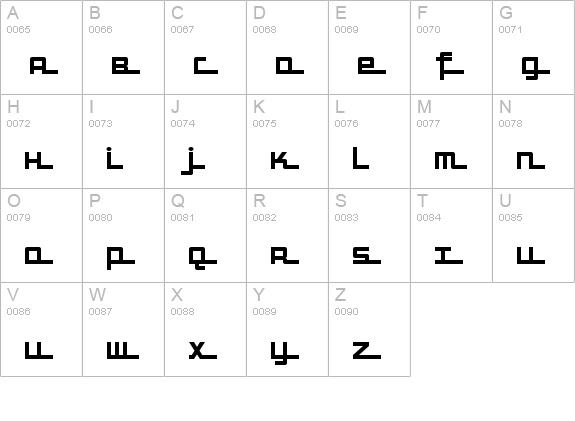 SuperHighway uppercase A-Z preview
