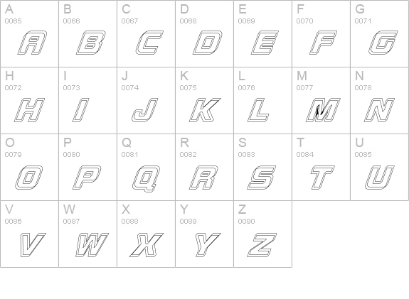 SuperMother-cool uppercase A-Z preview