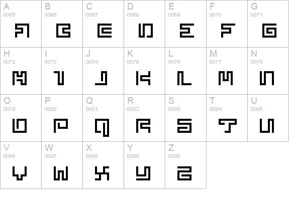 superphunky uppercase A-Z preview