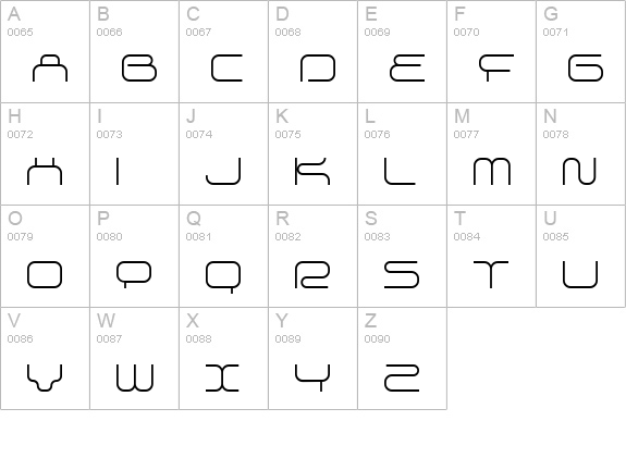 supersonic Thin uppercase A-Z preview