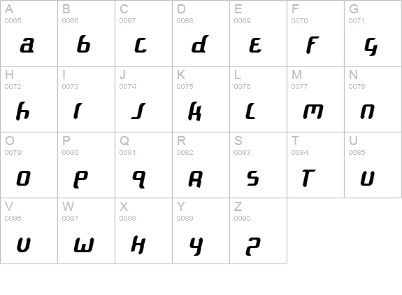 Supersoulfighter uppercase A-Z preview