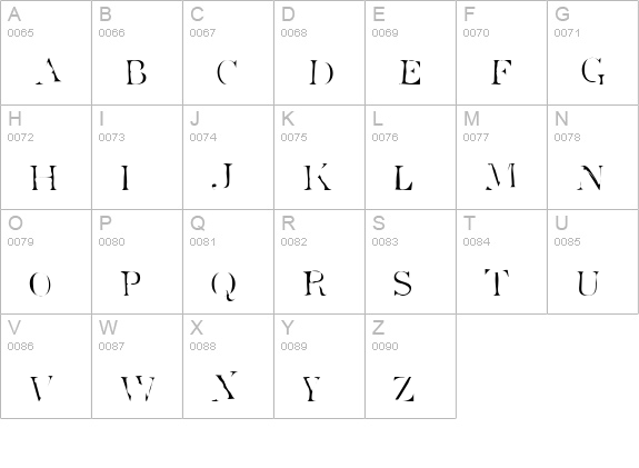 Superstar uppercase A-Z preview