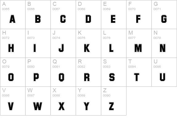 Superstar Std uppercase A-Z preview