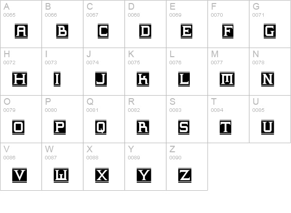 Supremaganda BTN Banner uppercase A-Z preview