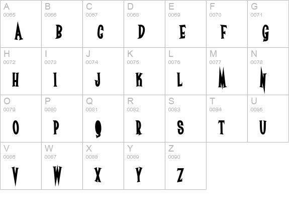 Surf Safari uppercase A-Z preview