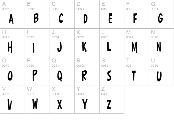 Surfer Shop BTN Cond uppercase A-Z preview