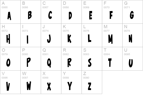 Surfer Shop BTN Cond Bold uppercase A-Z preview
