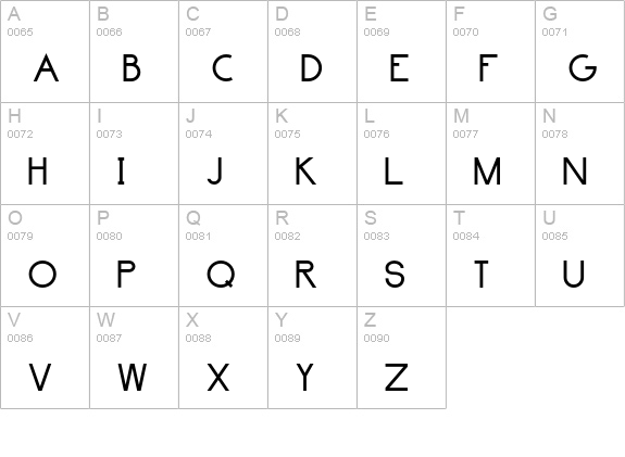 surrounding__.) regular uppercase A-Z preview