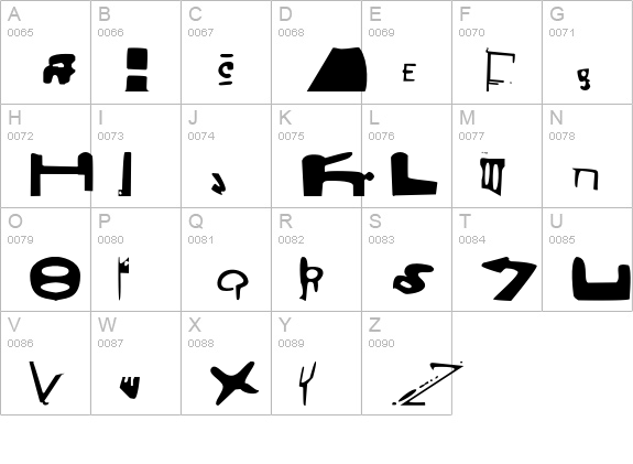 Surveillance-Victims uppercase A-Z preview